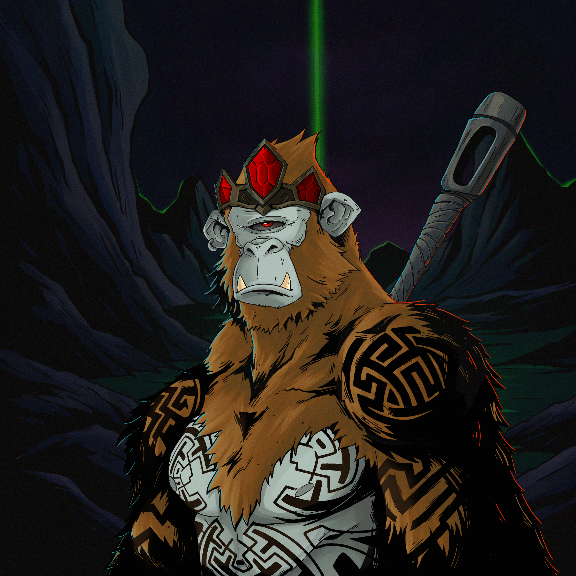 Gishibi The Red — Warrior Ape