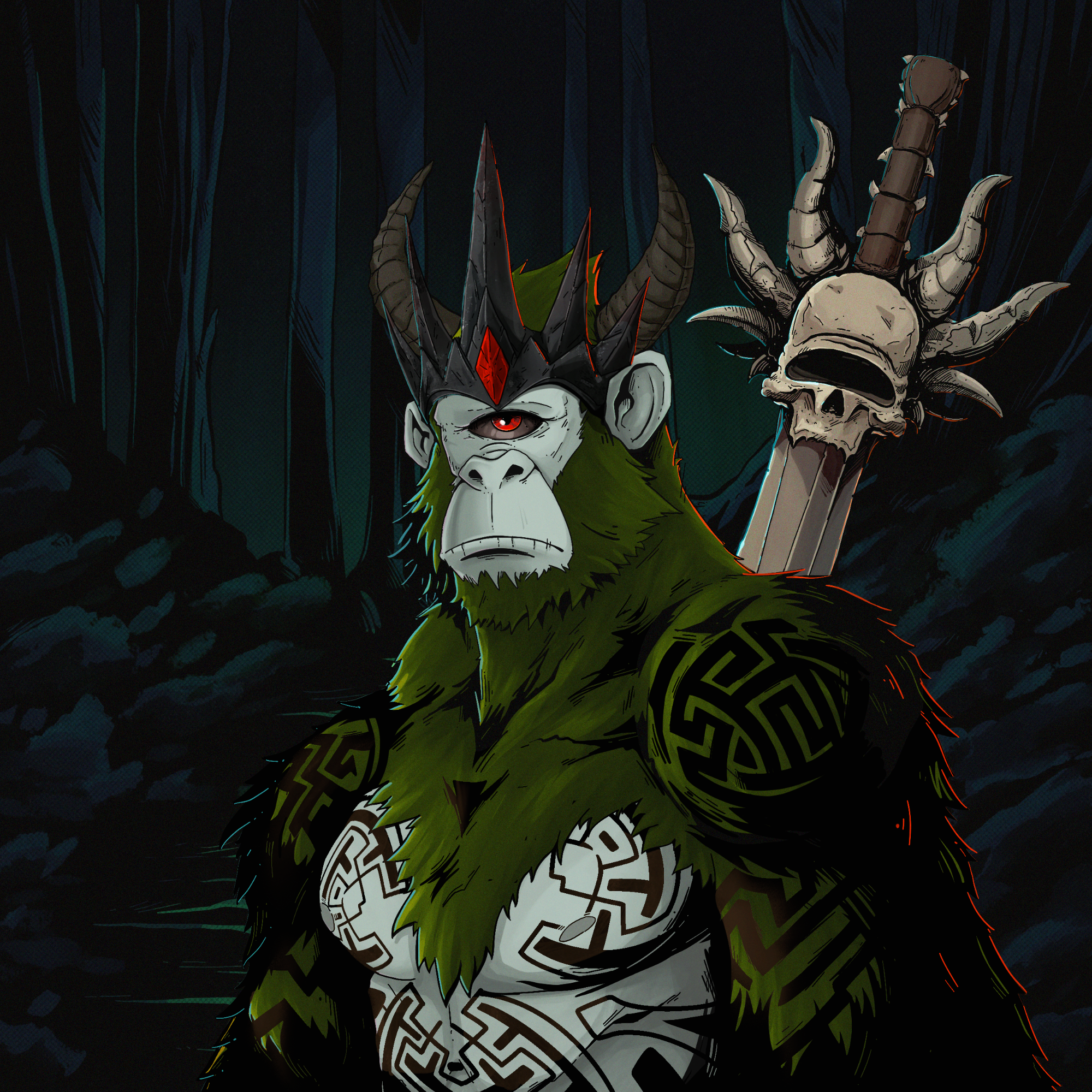 Gihursag Broken Blood — Warrior Ape