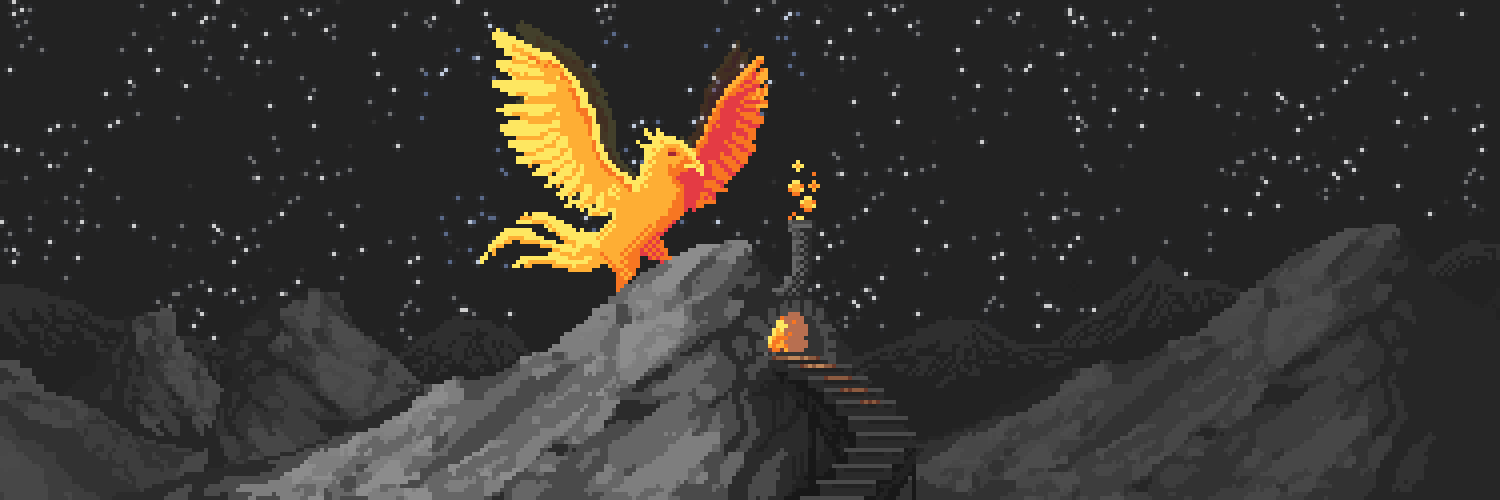 Phoenix Blazen over the forge